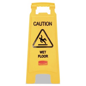 Rubbermaid Caution Wet Floor Sign Rcp Yw Shoplet