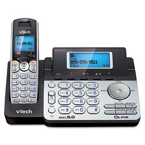 Uniden D1785-3T DECT 6.0 1.90 GHz Cordless Phone, Titanium
