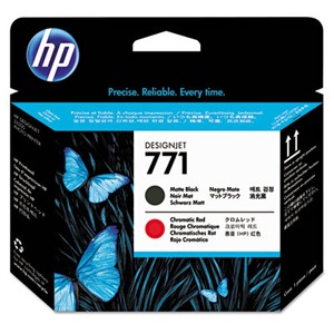HP 771 CE017A Chromatic Red/Matte Black Printhead - HEWCE017A - Shoplet.com