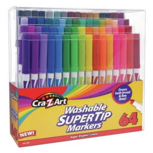 Cra-z-art Washable SuperTip Markers - CZA10128WM16 - Shoplet.com