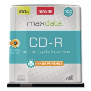 Maxell CD-R Printable Recordable Disc - MAX648720 - Shoplet.com