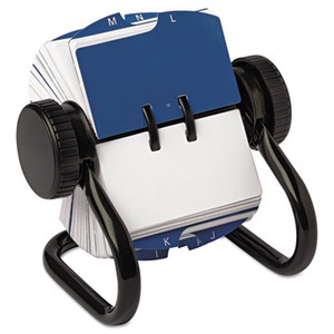 Rolodex 66711 Rolodex Open Rotary Card File 40 Guides Black Finish 1,000 2-1//4 x 4 Cards