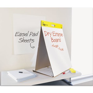 Super Sticky Tabletop Easel Pad with Dry Erase Surface, 20 Sheets, 20 x  23, White - MMM563DE, 3M Company