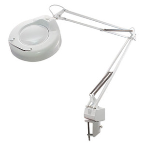 Ledu Clamp-On Fluorescent Swing Arm Magnifier Lamp - LEDL745WT ...