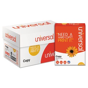 paper universal carton copy ream reams sheets bright brightness lb 20lb supplies pallet case staples quantity bettymills lbs