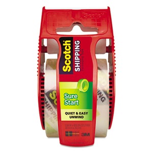 Scotch-brite Sure Start Packaging Tape with Dispenser - MMM145 ...