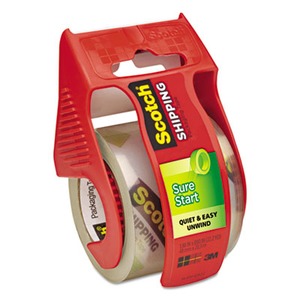 Scotch-brite Sure Start Packaging Tape with Dispenser - MMM145 ...