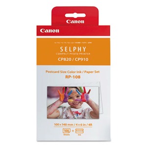 8x Canon Kp-108in Selphy Color Ink 4x6 Paper Set 3115b001 For