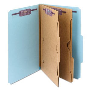 Smead 6-Section Pressboard Top Tab Pocket-Style Classification Folders ...