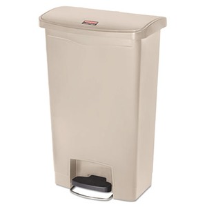 Global Industrial Half Round Side Open Trash Can, 9 Gallon, Matte Stainless  Steel - GLO641594SS 