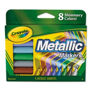 Crayola Washable Poster Markers, Broad Chisel Tip, Assorted Colors