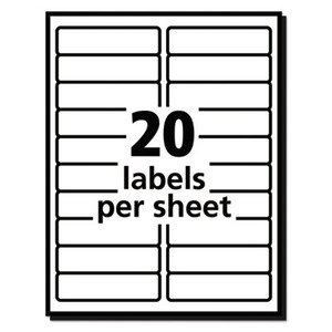 Avery Easy Peel White Address Labels w/ Sure Feed Technology - AVE5161 ...