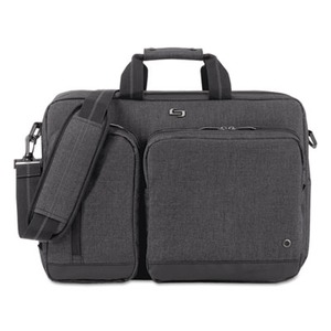 solo briefcase hybrid urban gray