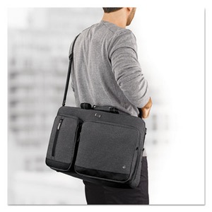 solo briefcase hybrid urban gray
