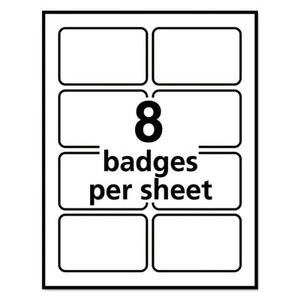 Avery Flexible Adhesive Name Badge Labels - AVE5395 - Shoplet.com