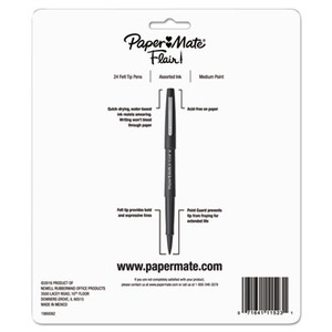 Paper Mate Flair Porous Point Pen - Medium Pen Point - 0.7 mm Pen Point  Size - Bullet Pen Point Style - Black, Blue, Cranberry, Green, Guava, Lime,  Magenta, Mocha, Navy, Orchid