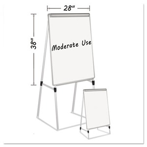 MasterVision Silver Easy Clean Dry Erase Quad-Pod Presentation Easel -  BVCEA2300335MV 