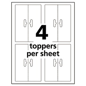 Avery Sure Feed Printable Toppers with Bags - AVE22801 - Shoplet.com