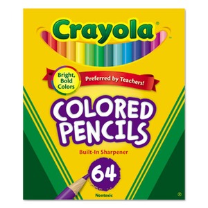 Crayola Kids' Colored Pencil Set, Assorted Colors, 36 Pencils/Pack