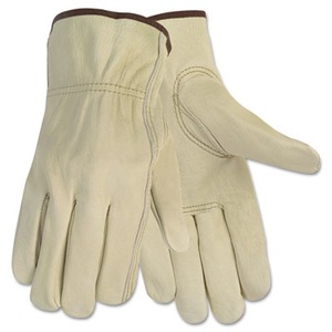 MCR Safety Durable Cowhide Leather Work Gloves - Medium MCSCRW3215M, MCS  CRW3215M - Office Supply Hut