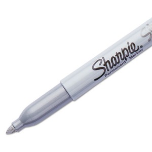 sharpie permanent markers metallic point fine pack bullet tip silver