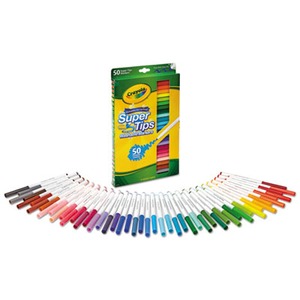 Crayola Pastel Supertip Washable Markers Fine Point Assorted