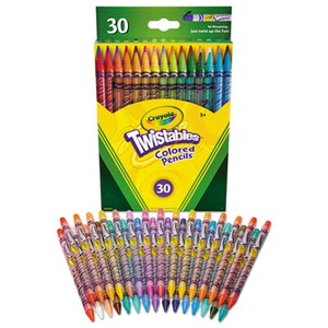 New Crayola Twistables Colored Pencils 12 Count package (lot of 6