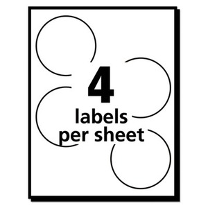 Avery Printable Gold Foil Seals - AVE05868 - Shoplet.com
