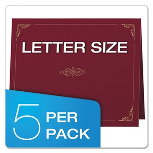 oxford certificate holder burgundy pack