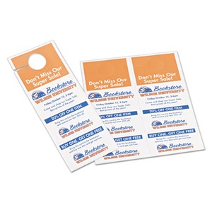 Avery Door Hanger with Tear-Away Cards - AVE16150 - Shoplet.com