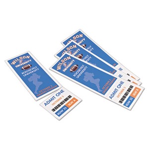Avery Printable Tickets w/Tear-Away Stubs - AVE16154 - Shoplet.com