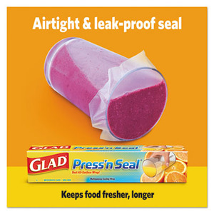 wrap plastic glad food seal press carton foot roll square