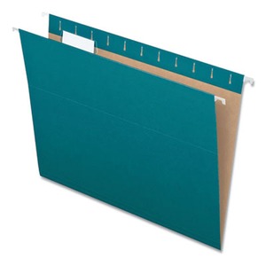 folders pendaflex hanging colored teal letter cut box tab