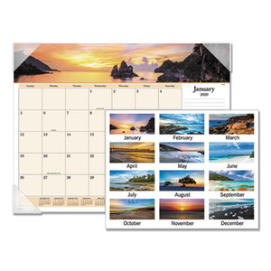 At-a-Glance Images of the Sea Monthly Desk Pad Calendar - AAGDMD14132 ...