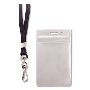 Advantus Resealable ID Badge Holder - AVT91131 - Shoplet.com