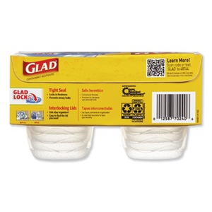 Glad Holiday Edition Mini-Round Food Storage Containers with Lids