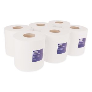 Küchenrolle Mittelzuführung SWIFT Papierrollen Mit Mittelzuführung, 2-lagig, Geprägt, Blau Papiertischdecke Rolle 50 M