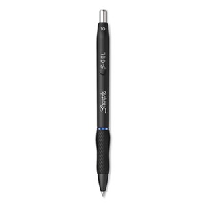 Sharpie S-Gel S-Gel Retractable Gel Pen, Bold 1 mm, Blue Ink, Black Barrel, 36/Pack