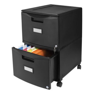Storex Two Drawer Mobile Filing Cabinet Stx61312b01c Shoplet Com