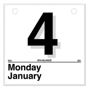 At-a-Glance Today Is Daily Wall Calendar Refill - AAGK150 - Shoplet.com