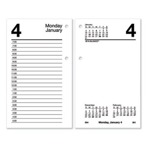At-a-Glance Desk Calendar Refill with Tabs - AAGE717T50 - Shoplet.com