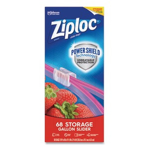 ziploc slider bags storage carton gal clear