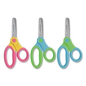 Westcott Kids Scissors with Antimicrobial Protection, 5 Blunt, 12-Pack
