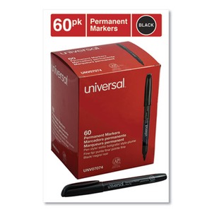 Universal Pen-Style Permanent Marker Value Pack - UNV07074 - Shoplet.com