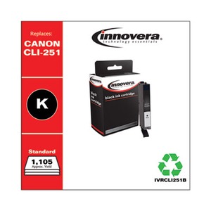 CLI251B Compatible Reman 6513B001 (CLI-251B) Ink, 1105 Page-Yield, Black, Sold as 1 Each CLI251B Compatible Reman 6513B001 (CLI-251B) Ink, 1105 Page-Yield, Black, Sold as 1 Each