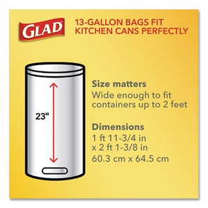 OdorShield Tall Kitchen Drawstring Bags by Glad® CLO78902BX