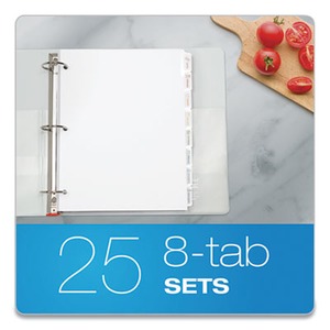 Oxford Custom Label Tab Dividers with Self-Adhesive Tab Labels ...