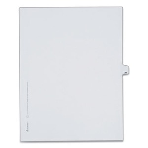 Avery Preprinted Legal Exhibit Side Tab Index Dividers - AVE82237 ...