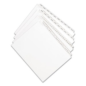 Avery Preprinted Legal Exhibit Side Tab Index Dividers - AVE82237 ...