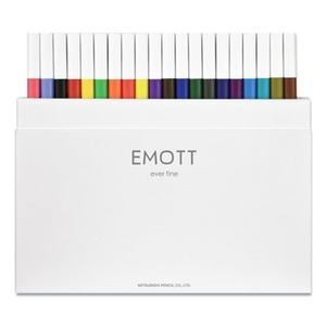 Uni Emott Felt Tip Pens. Water Resistant, Non-Bleed And Fade-Proof Ink